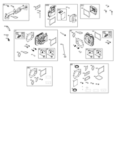 Cylinder Head Group Diagram and Parts List for 543777-3224-J1 400000 - 699999 Briggs and Stratton Engine